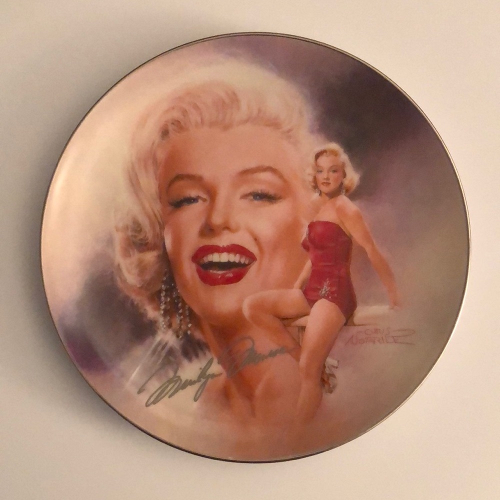 ❤️ Marilyn Monroe Million Dollar Star ⭐️ The Bradford Exchange 1995 Plate ❤️